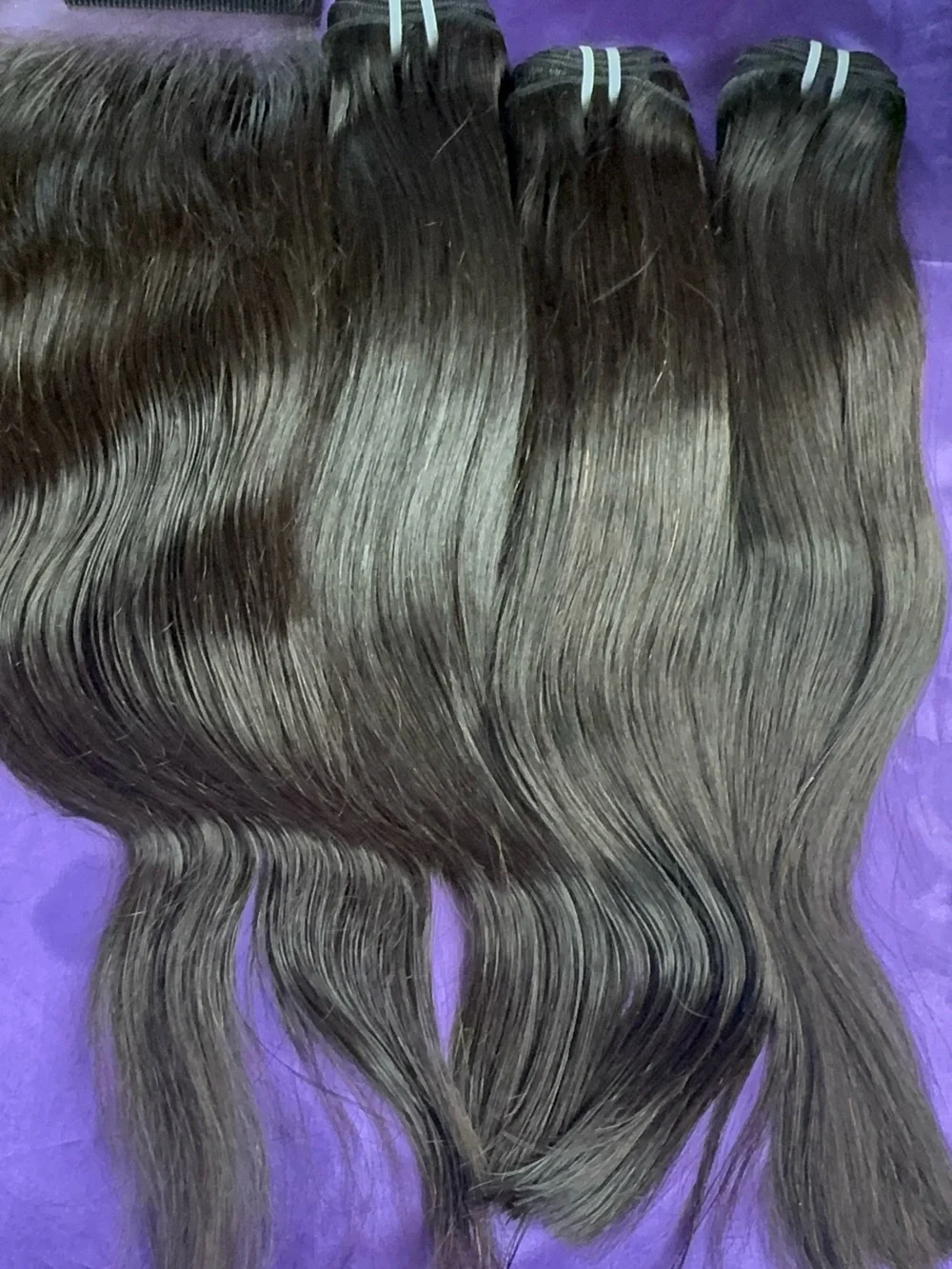 Silky Straight HH Weft w/ HD Lace Closure 16-18”